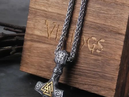 Stainless Steel Rune Necklace Online now