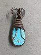 Native Turquoise Copper Wrapped Necklace (1) For Sale