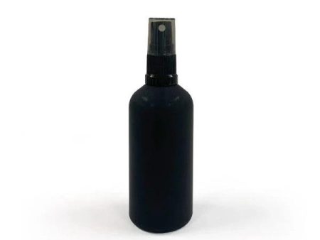 Glass Spray Bottle Matte Black & Black Nozzle 100ml Online Sale