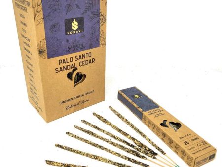 Sonavi All Natural Palo Santo, Sandal & Cedar Incense Sticks 25 grams Online Hot Sale