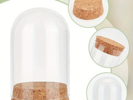 Glass Dome Jar with Cork Pedestal Online Sale