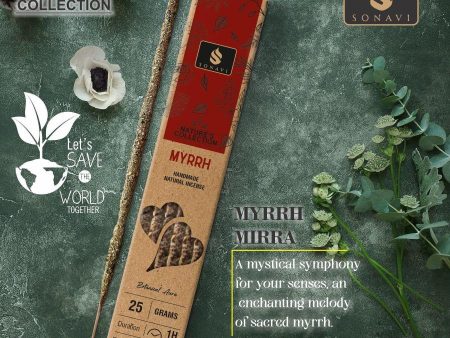 Sonavi All Natural Myrrh Incense Sticks 25 grams Supply