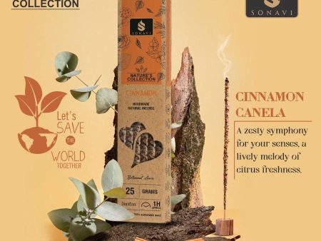 Sonavi All Natural Cinnamon Incense Sticks 25 grams Hot on Sale