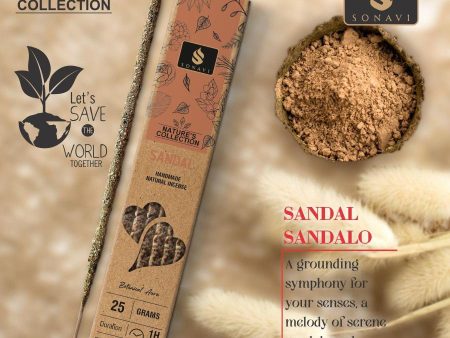 Sonavi All Natural Sandal Incense Sticks 25 grams For Discount