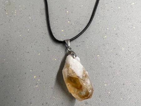 Citrine (Heat Treated) Necklace, Raw on Sale