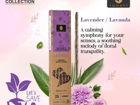 Sonavi All Natural Lavender Incense Sticks 25 grams For Sale