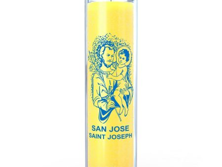 St. Joseph 7 Day Candle, Yellow Discount