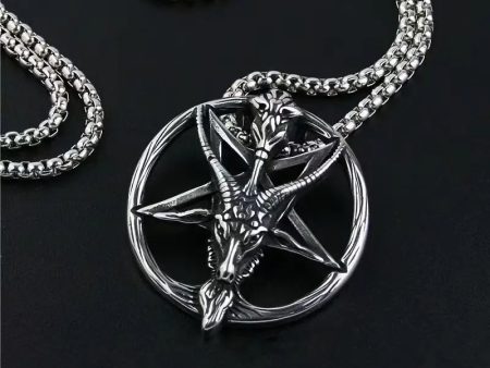 Stainless Steel Baphomet Necklace Cheap