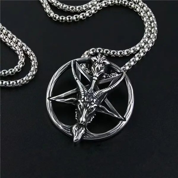 Stainless Steel Baphomet Necklace Cheap