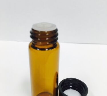 1 Dram Amber Vial with Orifice and Cap Sale