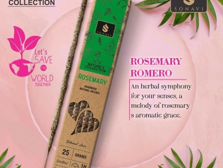 Sonavi All Natural Rosemary Incense Sticks 25 grams Online Hot Sale