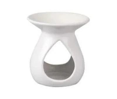 Ceramic Oil Burner Tear Drop Matt White Online