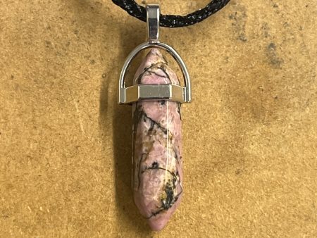 Rhodonite Point Necklace Discount