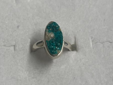 Dioptase Sterling Silver Ring (Size 5) Fashion