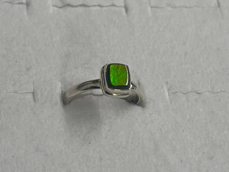 Ammolite Sterling Silver Ring (Size 8) Online Sale