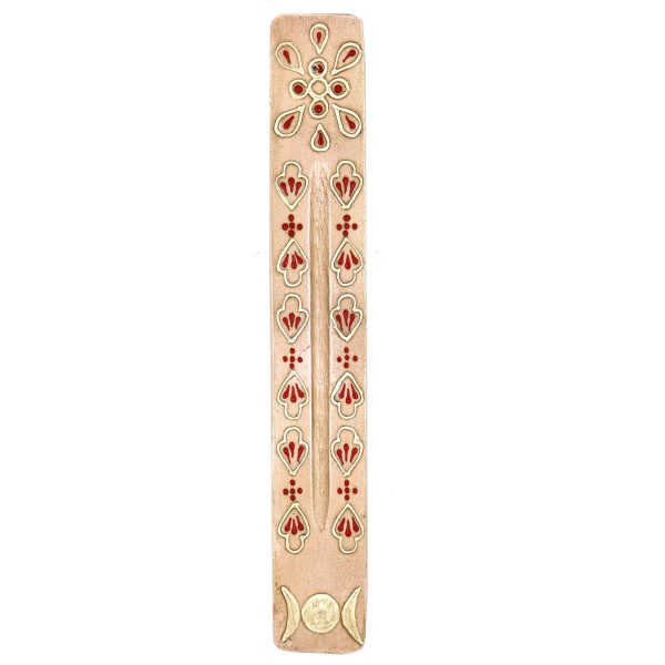 Beige Triple Moon Incense Burner Online