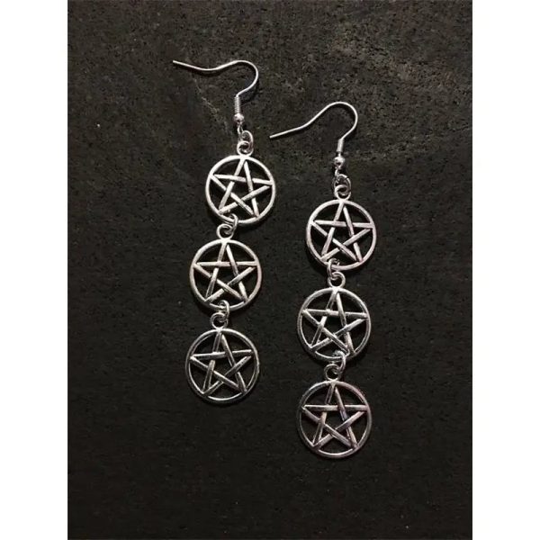 Triple Pentacle Earrings Sale