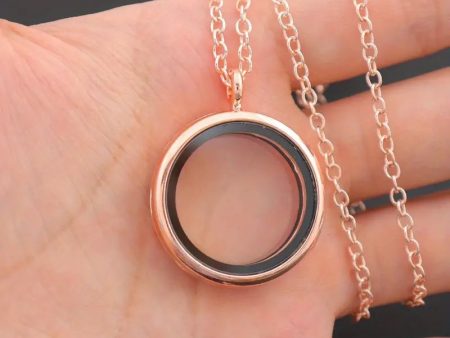 Rose Gold Floating Magnetic Necklace Online Hot Sale