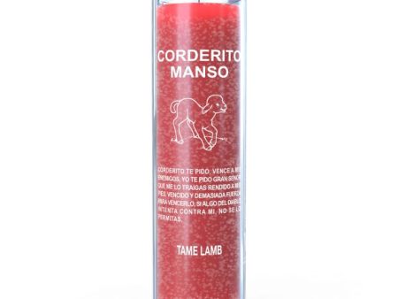 Tame Lamb 7 Day Candle (Red) Hot on Sale