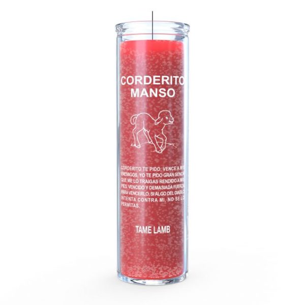 Tame Lamb 7 Day Candle (Red) Hot on Sale