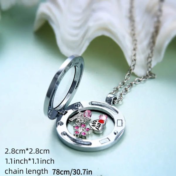 Silver Floating Magnetic Necklace For Discount