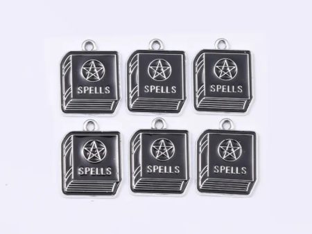 Spell Book Pentacle Earrings Cheap