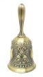 Floral Design Altar Bell Bronze Finish For Discount