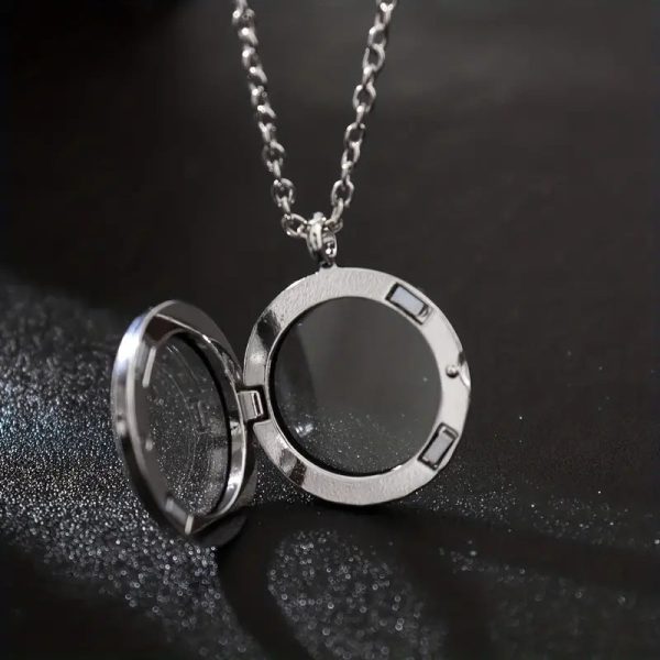 Silver Floating Magnetic Necklace For Discount